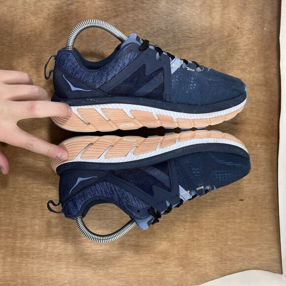 Hoka One One Gaviota 2 Women's Size 7.5 D Wide Running Shoes Blue Pink - Picture 6 of 10